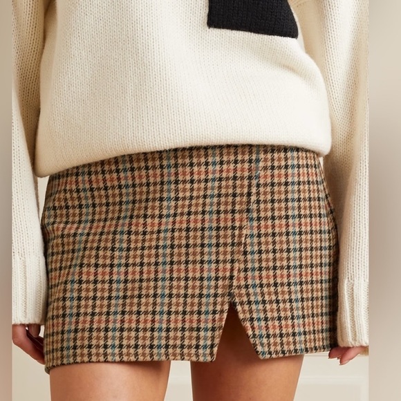 NWT A.L.C. Rylee Houndstooth Wool Skirt - Picture 2 of 7